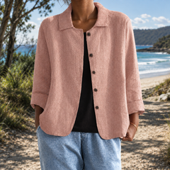 Renita | Relaxed Button-Front Shirt Jacket