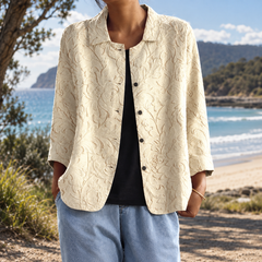 Reina | Textured Button-Front Jacket