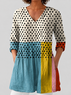 Nieve | Long Blouse V-Neck