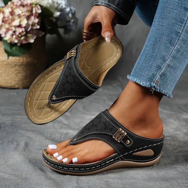 Tegwen | Luxe Comfort Wedge Sandals