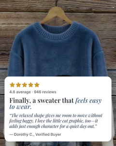 Pyper | Cosy Cat Graphic Sweater five star customer review