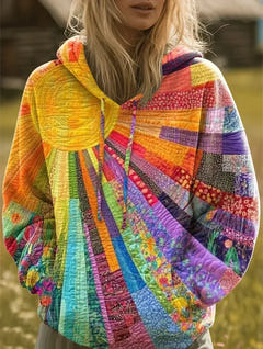 Fabienne | Bohemian Patchwork Hoodie