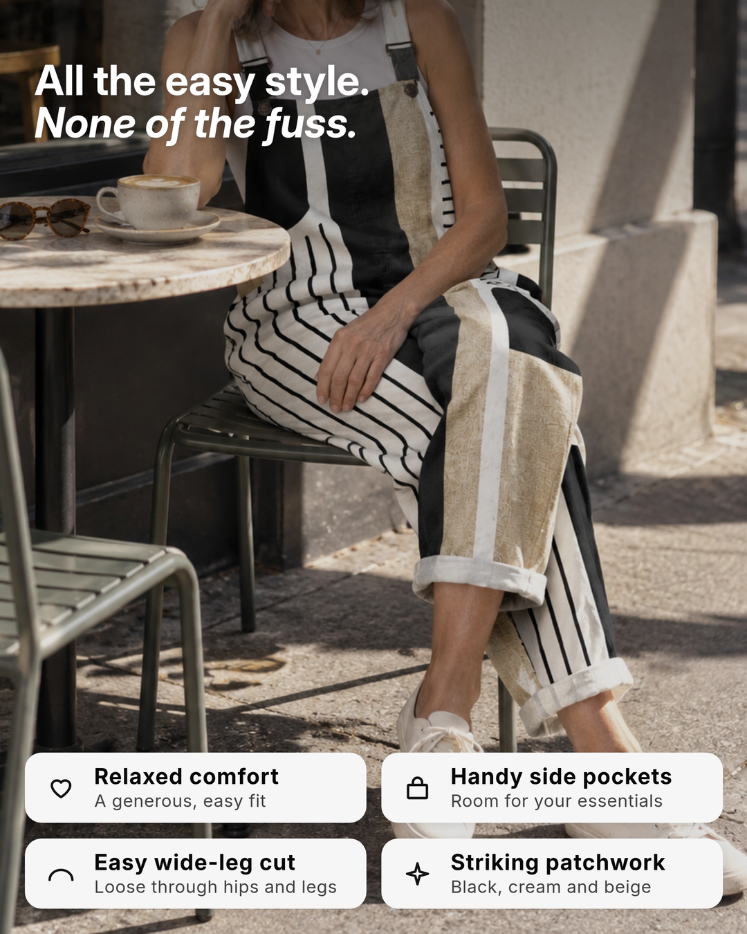Roberta | Patchwork Relaxed Overall benefits