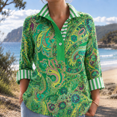 Moxie | Printed Three-Quarter Sleeve Blouse