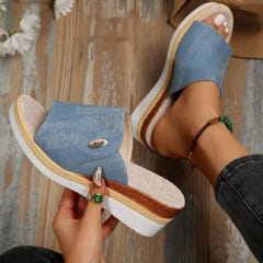 Zenith | Denim-Inspired Ergonomic Sandals