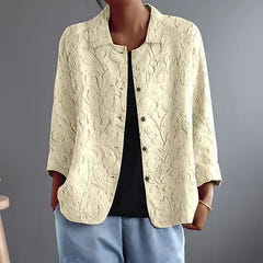 Reina | Textured Button-Front Jacket