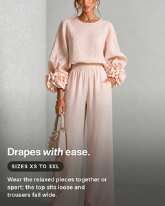 Sharni | Floral Cuff Two-Piece Set fit and sizes