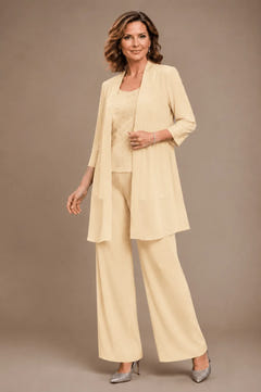 Sparkle | Embroidered Three-Piece Pant Set