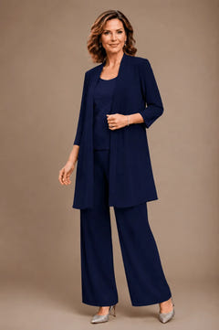 Sparkle | Embroidered Three-Piece Pant Set