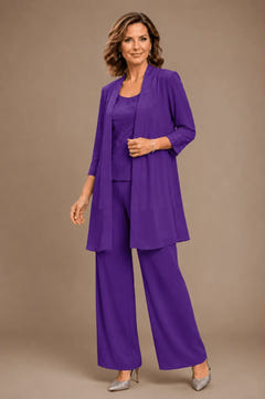 Sparkle | Embroidered Three-Piece Pant Set