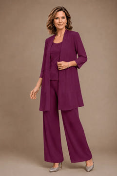 Sparkle | Embroidered Three-Piece Pant Set