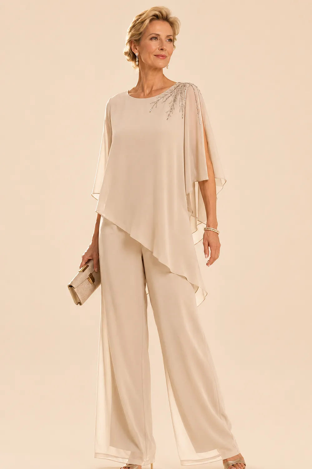 Dory | Embellished Chiffon Pant Suit