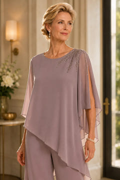 Dory | Embellished Chiffon Pant Suit
