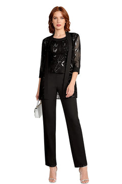 Nix | Chiffon Three-Piece Pant Suit