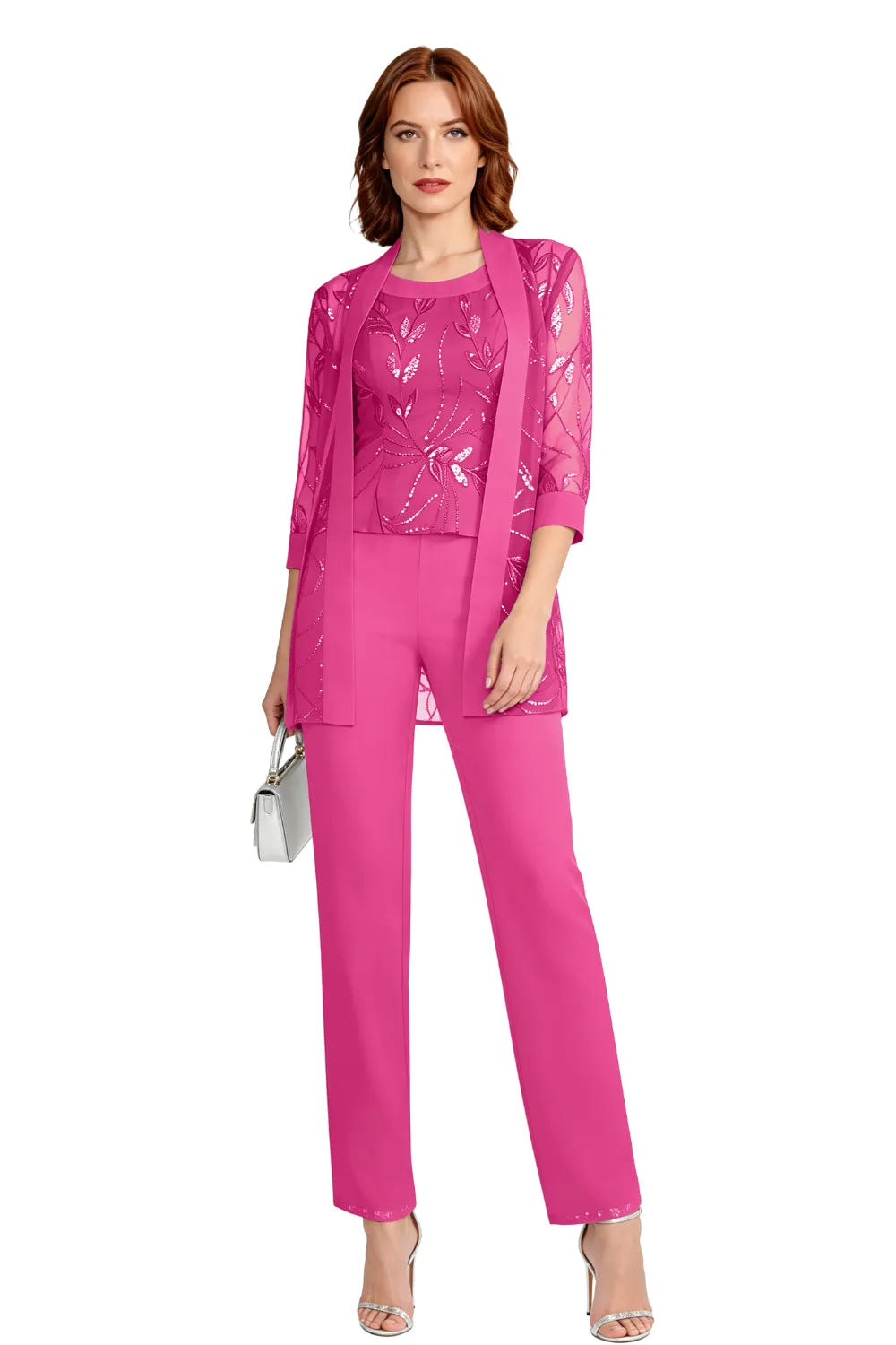 Nix | Chiffon Three-Piece Pant Suit