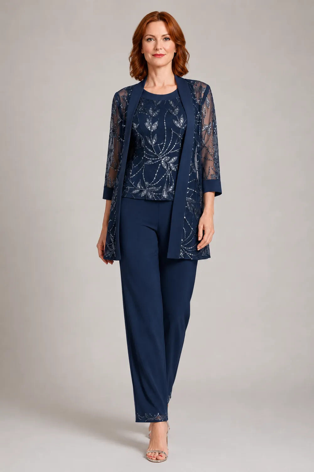 Nix | Chiffon Three-Piece Pant Suit