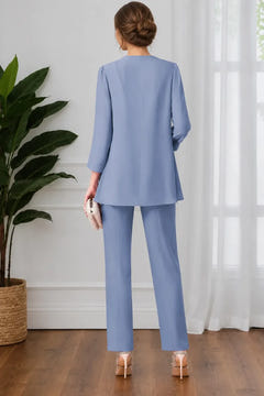 Averil | Three-Piece Chiffon Pant Suit