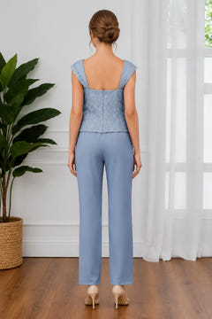 Averil | Three-Piece Chiffon Pant Suit