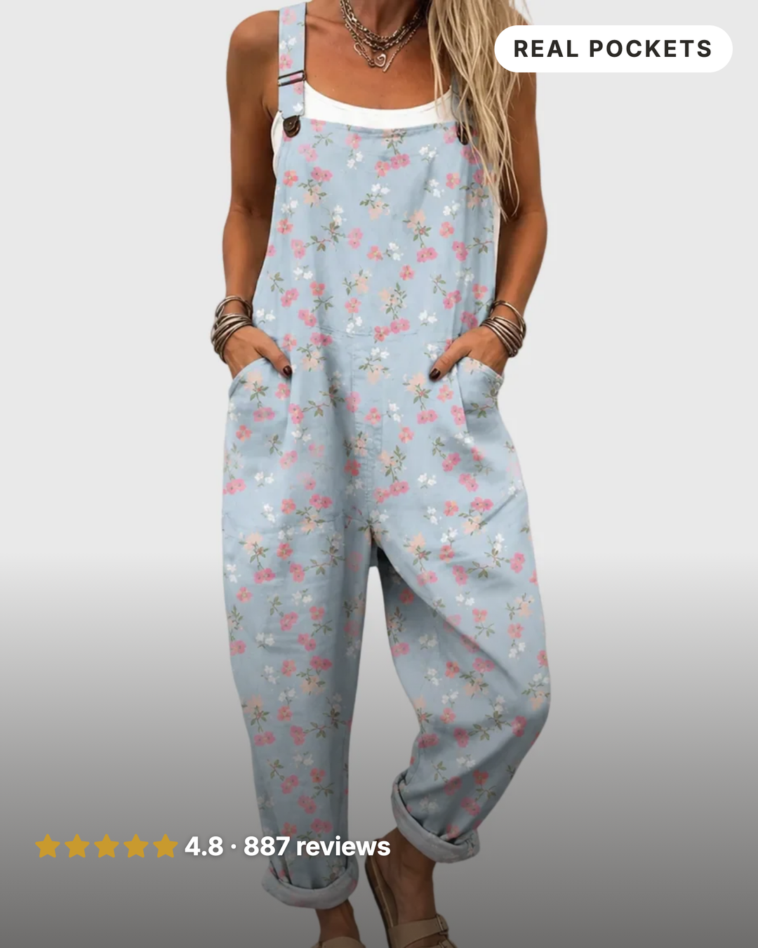 Shirley | Soft Floral Jumpsuit
