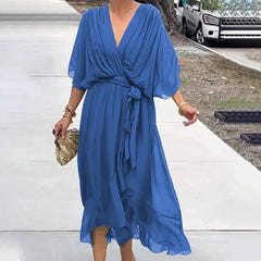 Rosamund | Elegant V-neck Dress