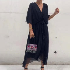Rosamund | Elegant V-neck Dress