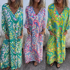 Samantha | Abstract Boho Maxi