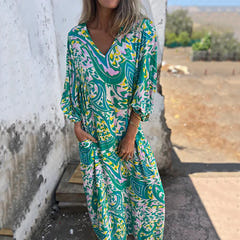 Samantha | Abstract Boho Maxi