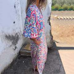 Samantha | Abstract Boho Maxi