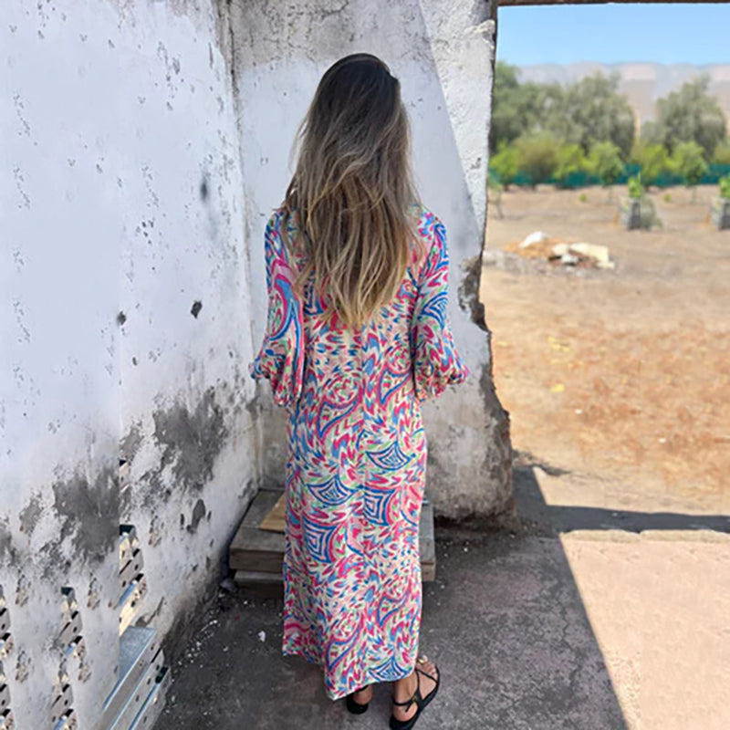 Samantha | Abstract Boho Maxi