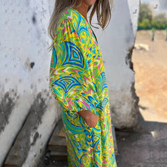 Samantha | Abstract Boho Maxi