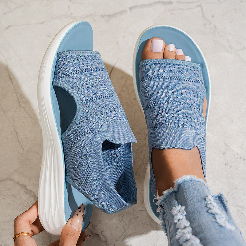Beatrix | Breathable Knit Platform Sandals