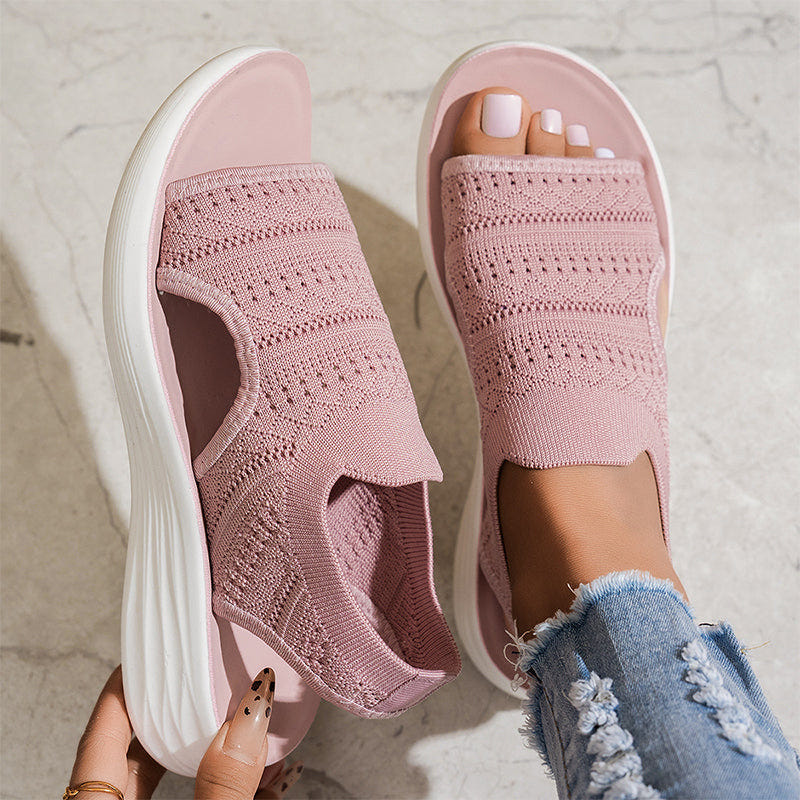 Hero | Breathable Knit Platform Sandals