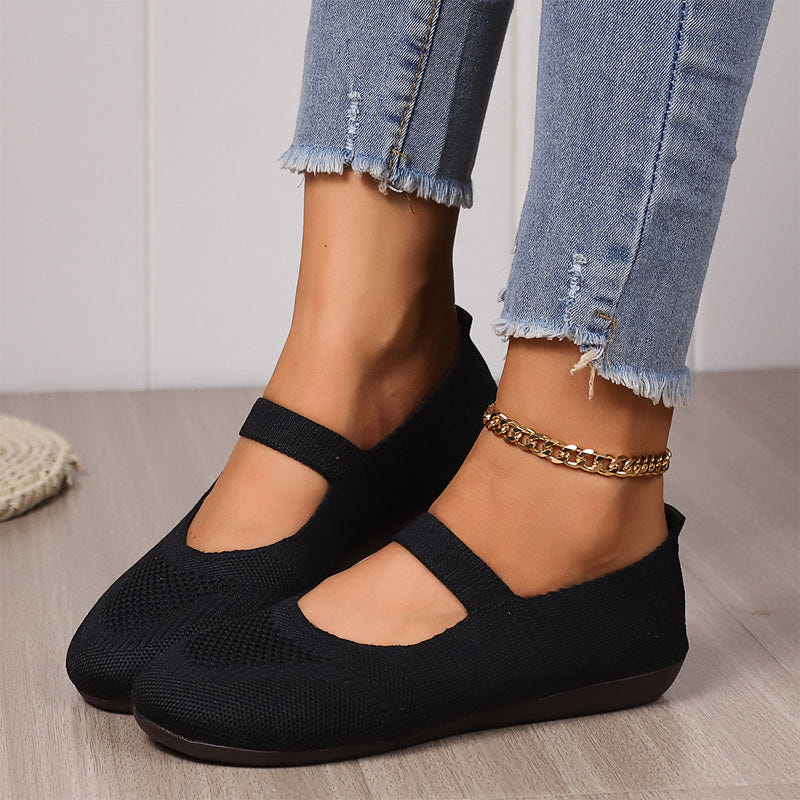 Leona | Breathable Knit Ballet Flats