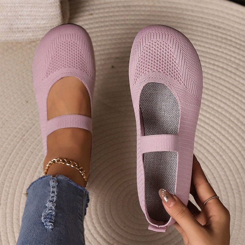 Leona | Breathable Knit Ballet Flats