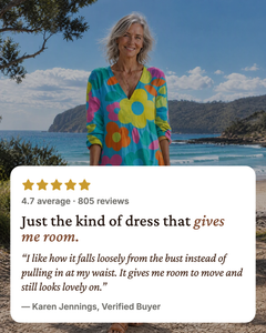 Sunny | Poppy Print Long-Sleeve Dress five star customer review