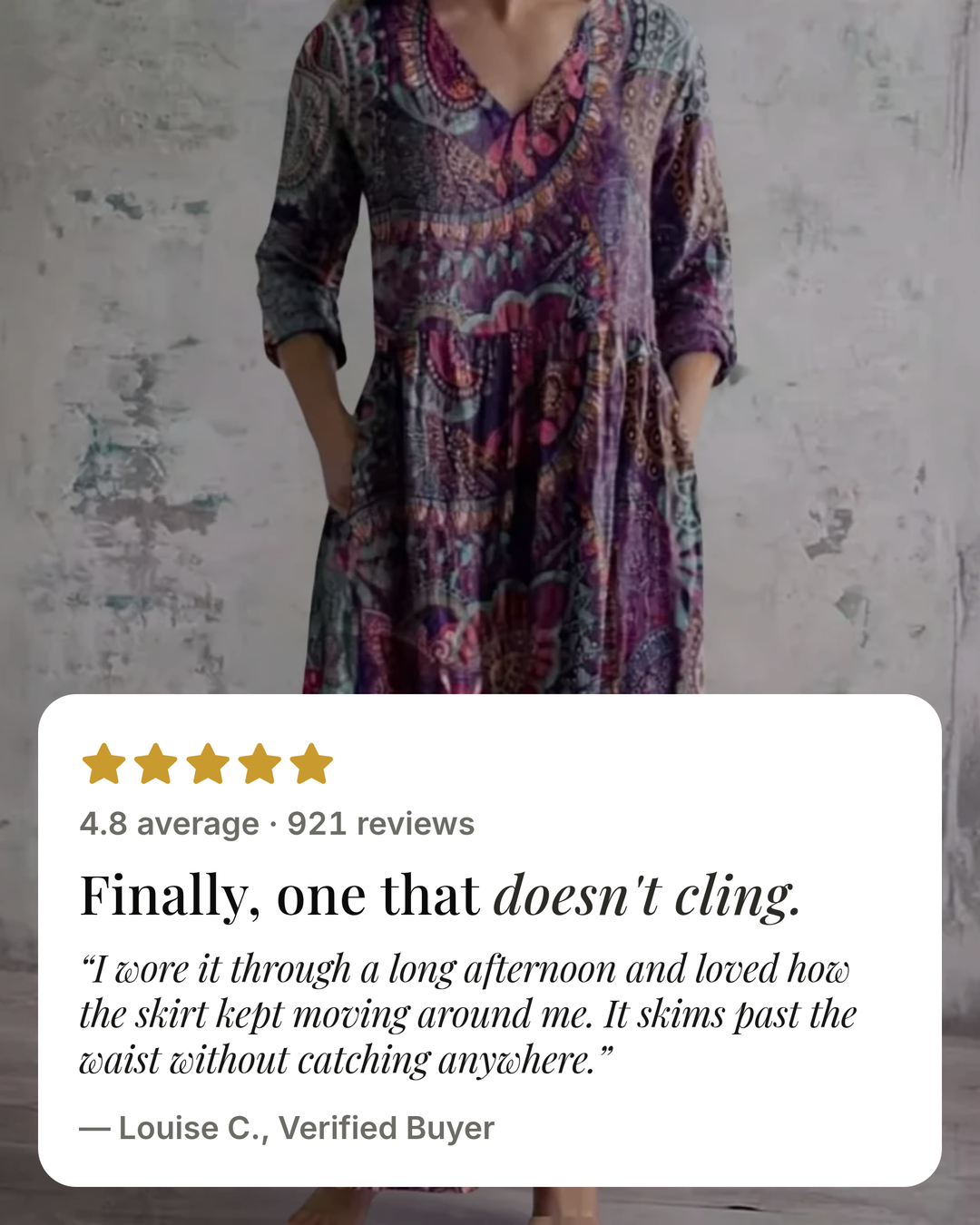 Timandra | Floral Summer Dress five star customer review