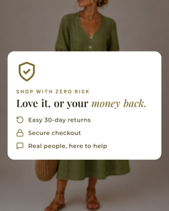 Van | Effortless Linen Midi Dress money-back guarantee