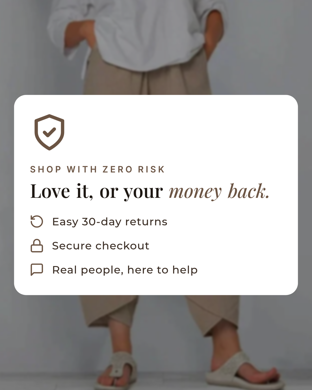 Vanda | Elegant Summer Trousers money-back guarantee