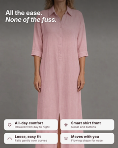 Wynonna | Linen-Look Maxi Shirt Dress benefits