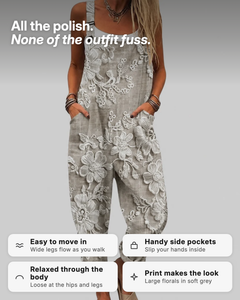Zofia | Printed Wide-Leg Jumpsuit benefits