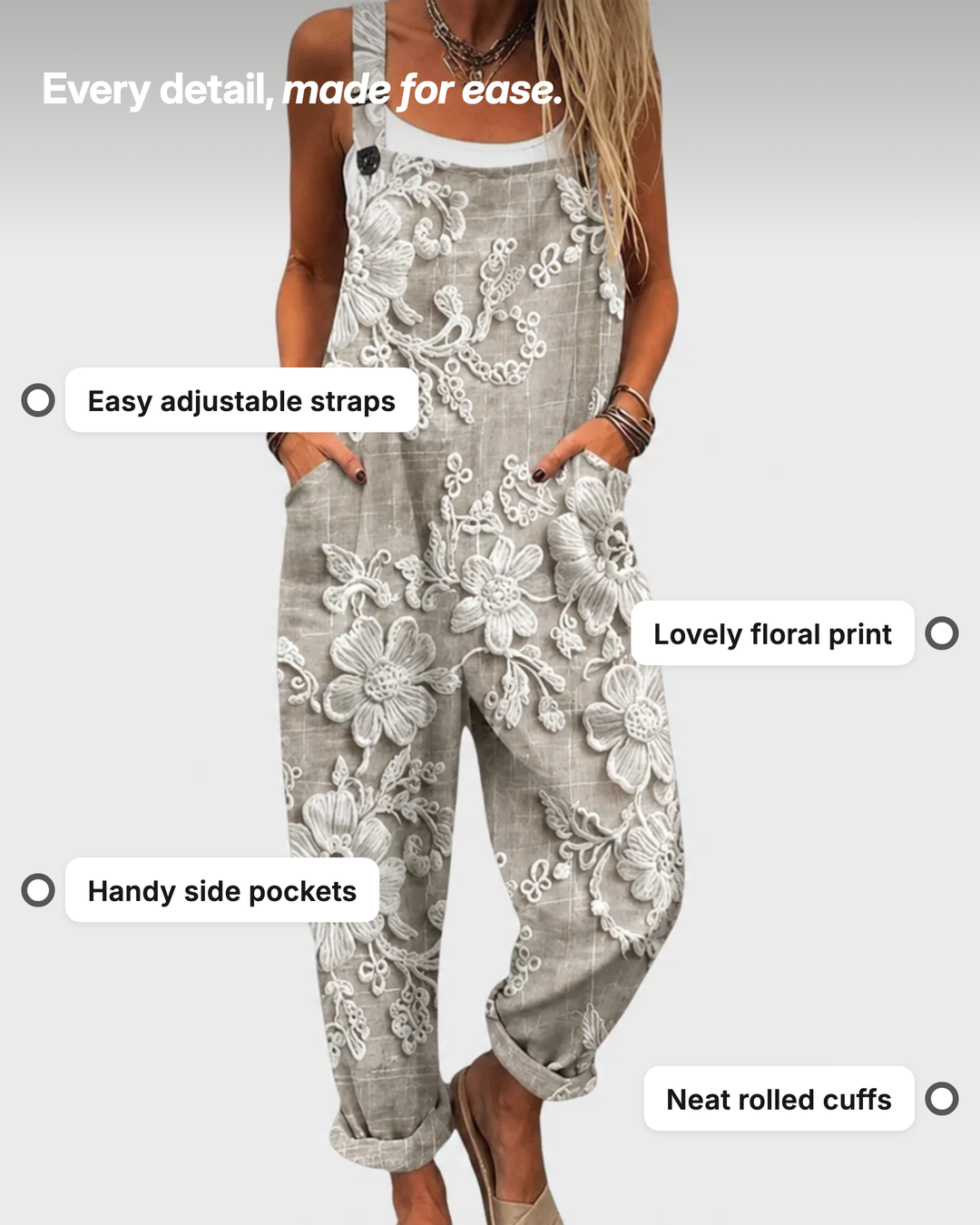 Zofia | Printed Wide-Leg Jumpsuit details