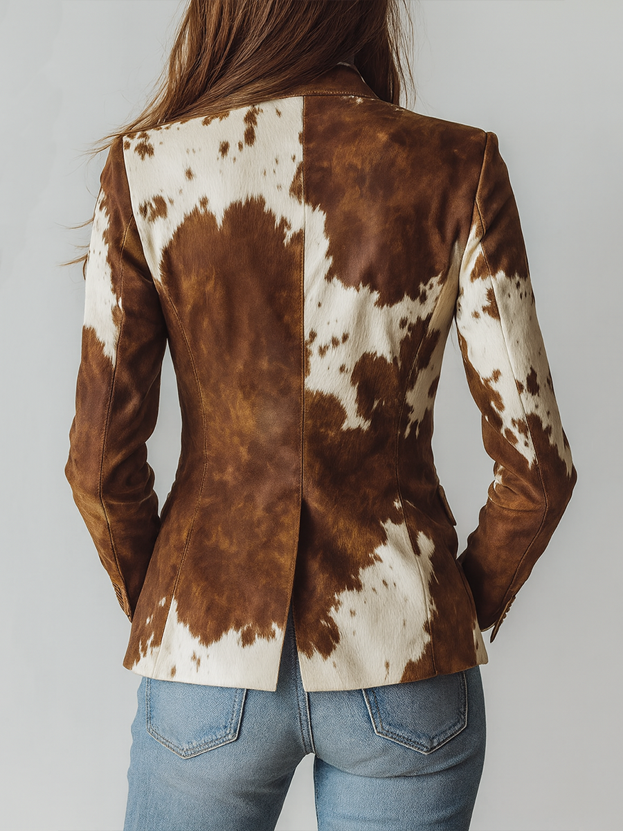 Valene | Statement Print Blazer