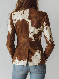 Valene | Statement Print Blazer