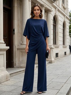 Emlyn | Draped Asymmetric Wide-Leg Set