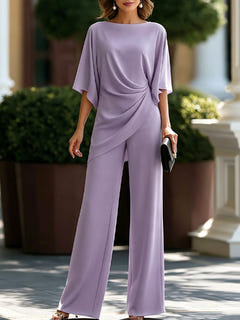 Emlyn | Draped Asymmetric Wide-Leg Set