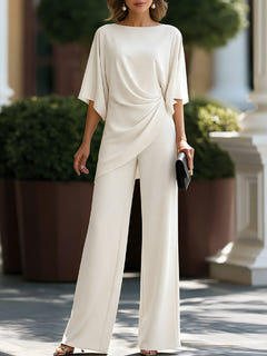 Emlyn | Draped Asymmetric Wide-Leg Set