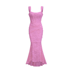 Liliwen | Elegant Floral Jacquard Dress