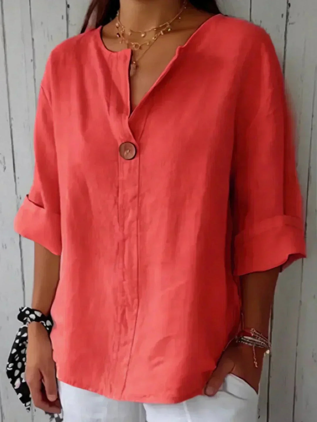 Madeleine | Relaxed V-Neck Top