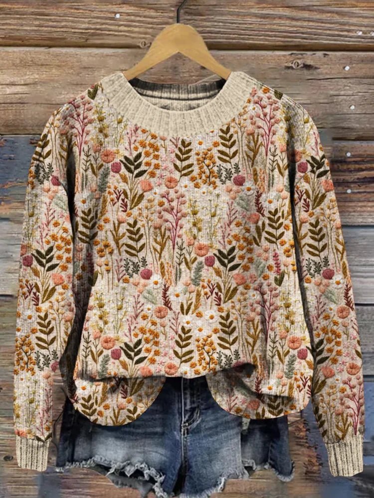 Karen | Elegant Floral Knit