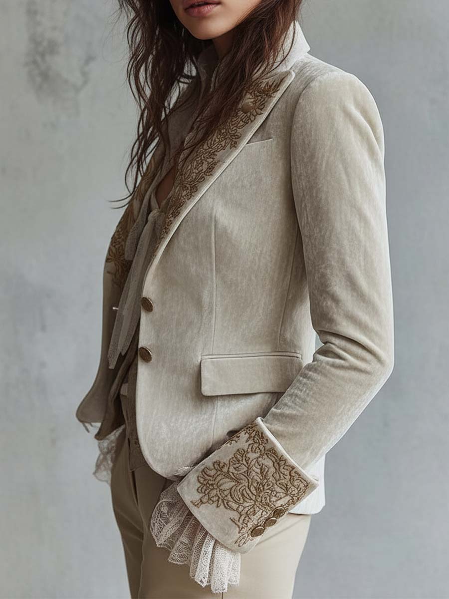 Ismay | Embroidered Tailored Blazer